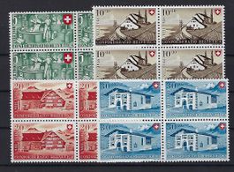 1946 Pro Patria Viererblocks postfrisch  15759