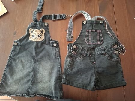 Latzhose und Jeansröckli Gr 116