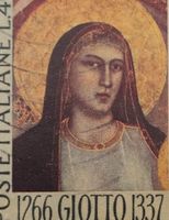 Timbre Italie 1974 Giotto 1266-1337 neuf