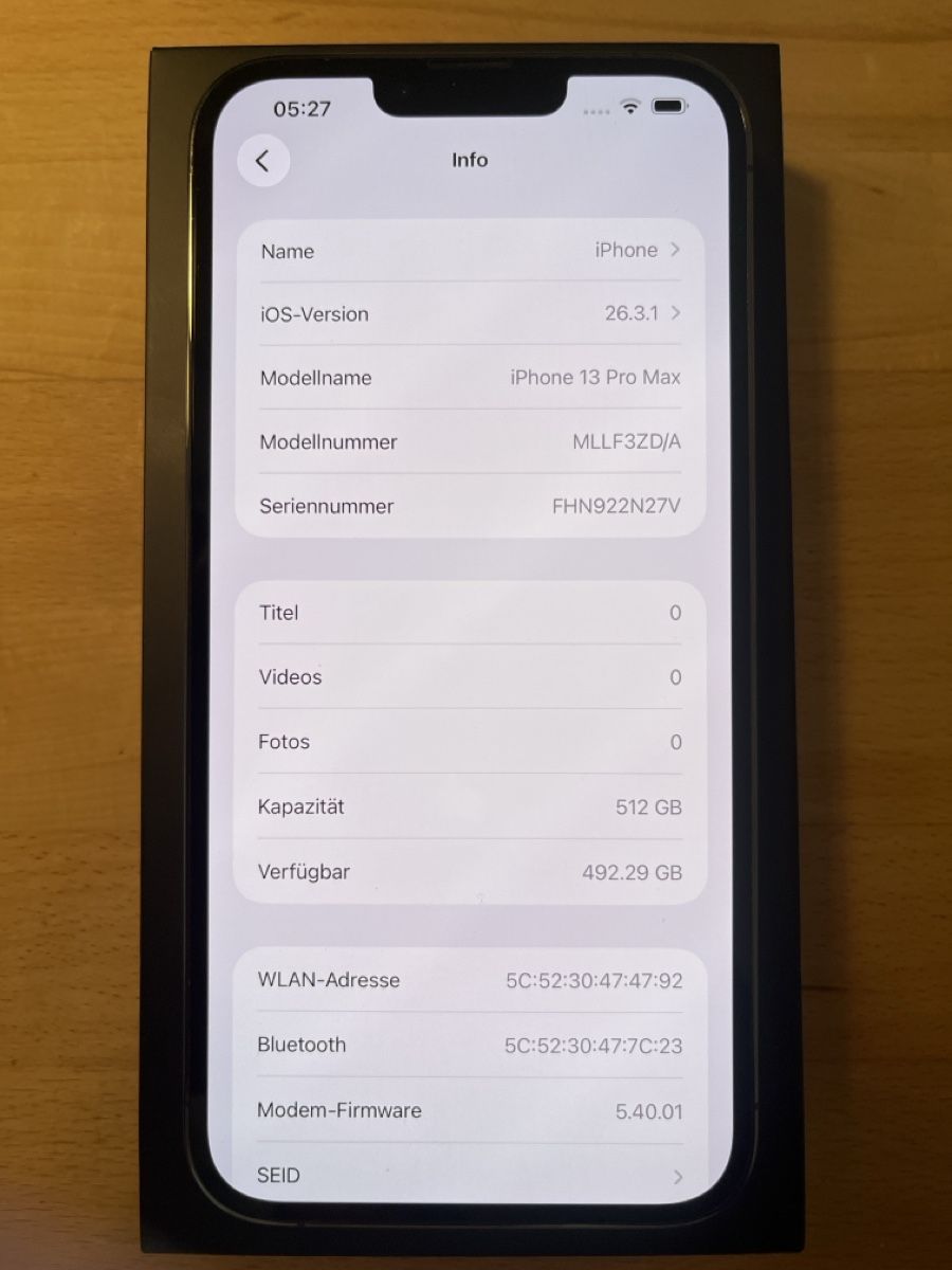 Apple Telefoni cellulari / Smartphones: iPhone 13 Pro Max 512GB – Nuovo (secondo la descrizione) da Nänikon venduto da AmadiesliM 2