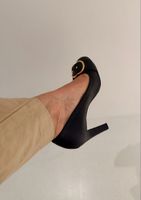 Gucci Pumps Leder Schwarz Gr. 37 Neuwertig NP 890.00