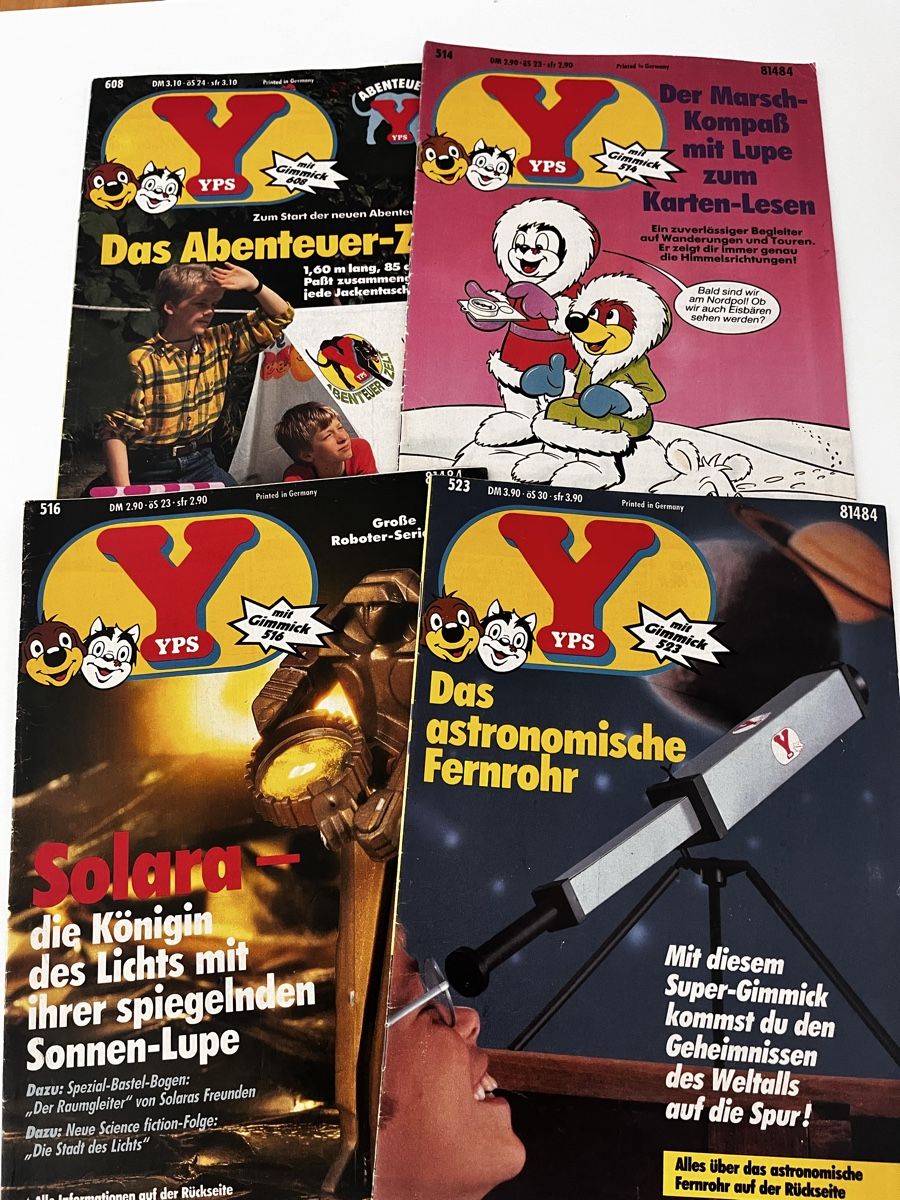 Fumetti: 4 YPS Comic ohne Gimmick – Usato da Recherswil venduto da Solheure66