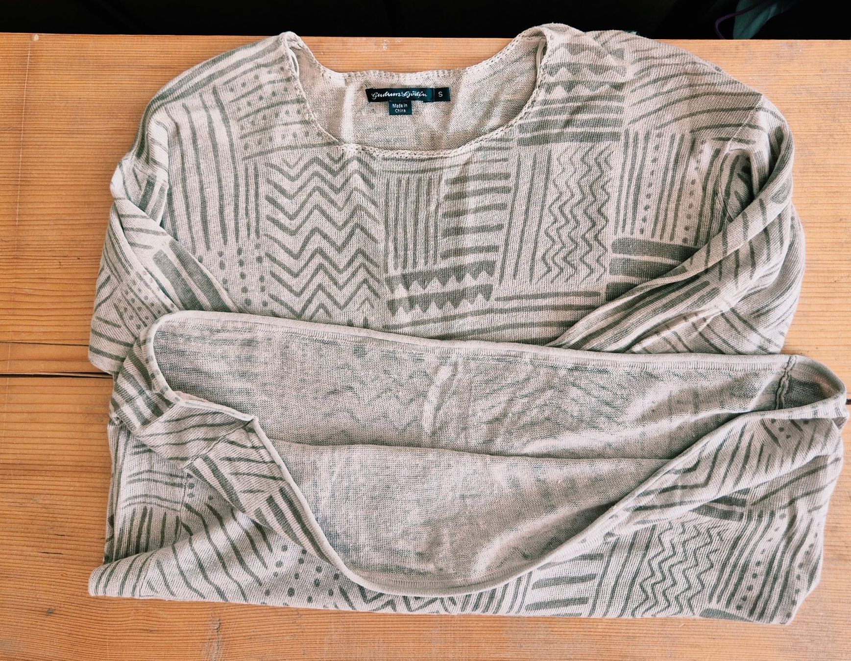 Gudrun Sjöden Pullover & Sweatshirts: GUDRUN SJÖDEN S M 36 38 PULLOVER PULLI LEINEN LINEN TOP – Gebraucht aus Elsau von the-colorful-side 5