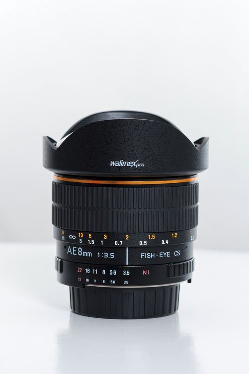 Objectif Fisheye Macro 0.42x Pour Filetage 58 Mm - Walimex Pro, Conversion Grand Angle Et Macro, Avec étui
