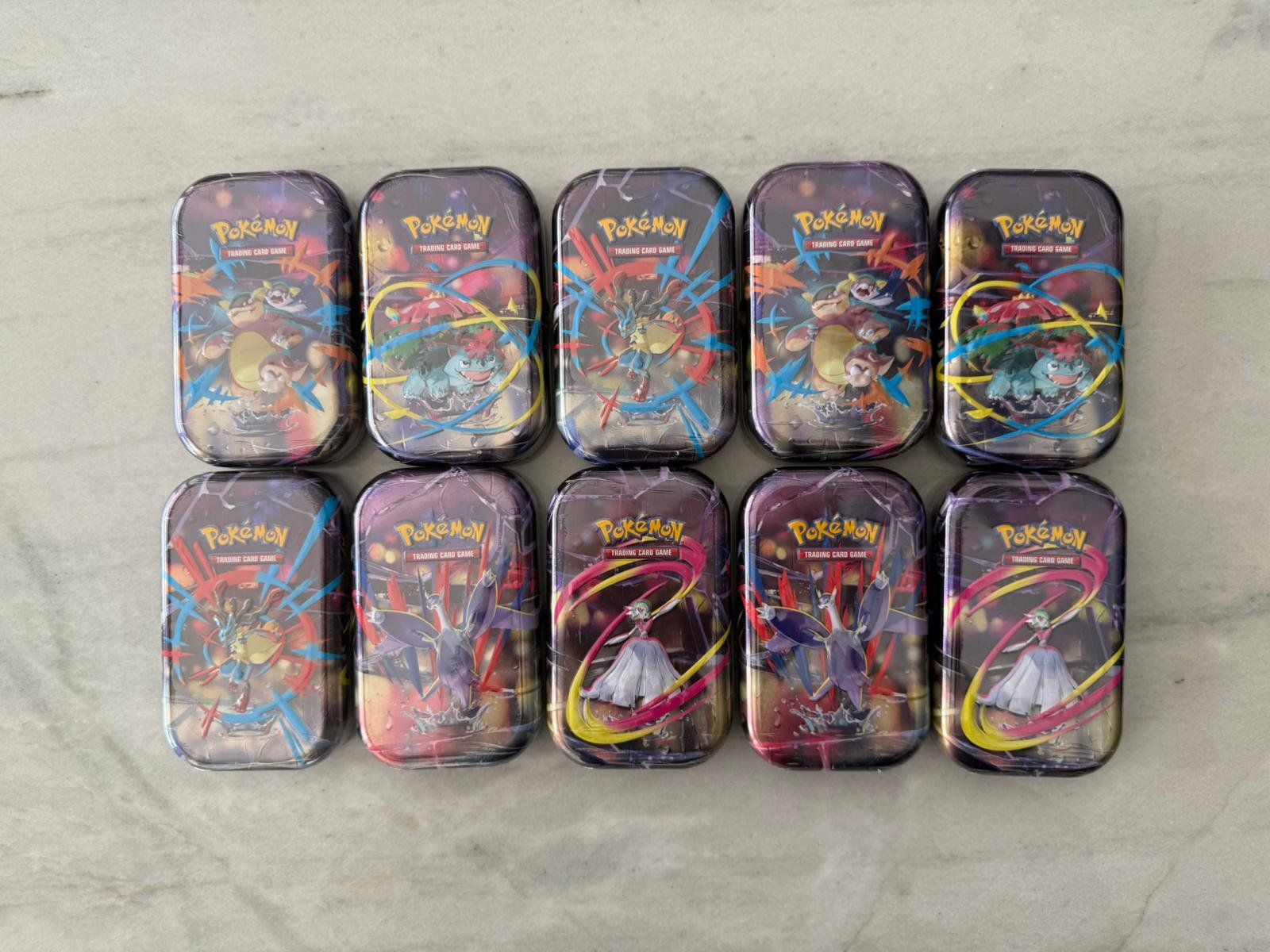 Pokémon Carte collezionabili: Pokemon Mega Evolution Mini Tin Display 10x Destined Rivals – Nuovo e nell'imballaggio originale da Yverdon-les-Bains venduto da Miroww24 1