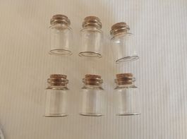 60x Glasflasche mit Verschlüssen - Flacon en verre