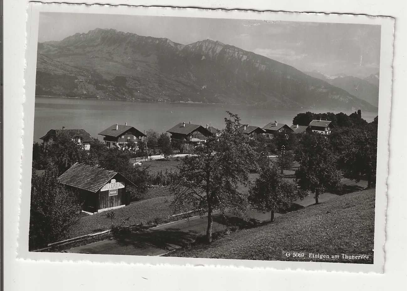 Cartoline postali: Einigen, 1930-er Jahre – Usato da Spiez venduto da Niesen20