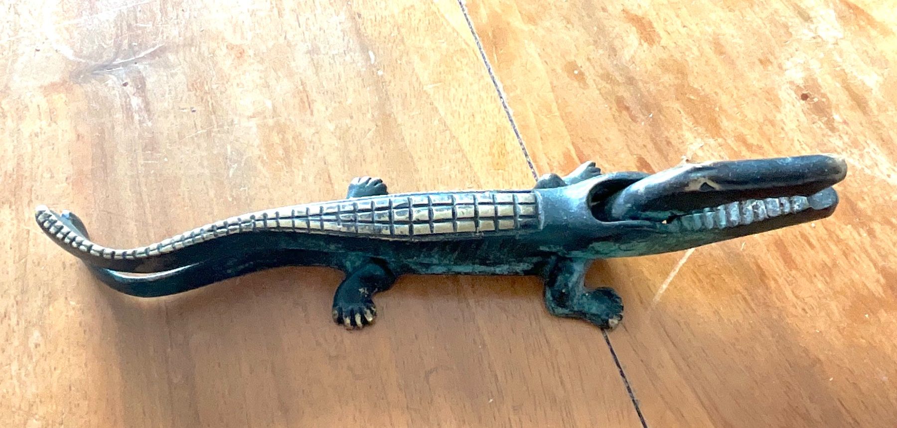 Statuette: Krokodil-Nussknacker, Vintage, Messing – Usato da Bern venduto da Ivob0 1