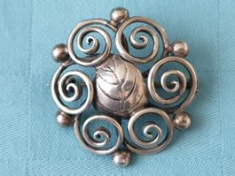 alte Silberbrosche Silber