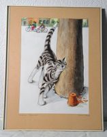 Heiri Strub –Original Aquarell „Reiberei“, 1994 –signiert