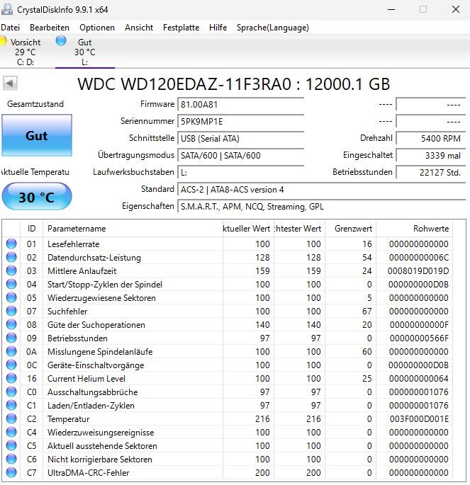 Western Digital Dischi rigidi: WD MyBook 12TB USB 3.0 HDD – Usato da Hildisrieden venduto da Dbroser 1