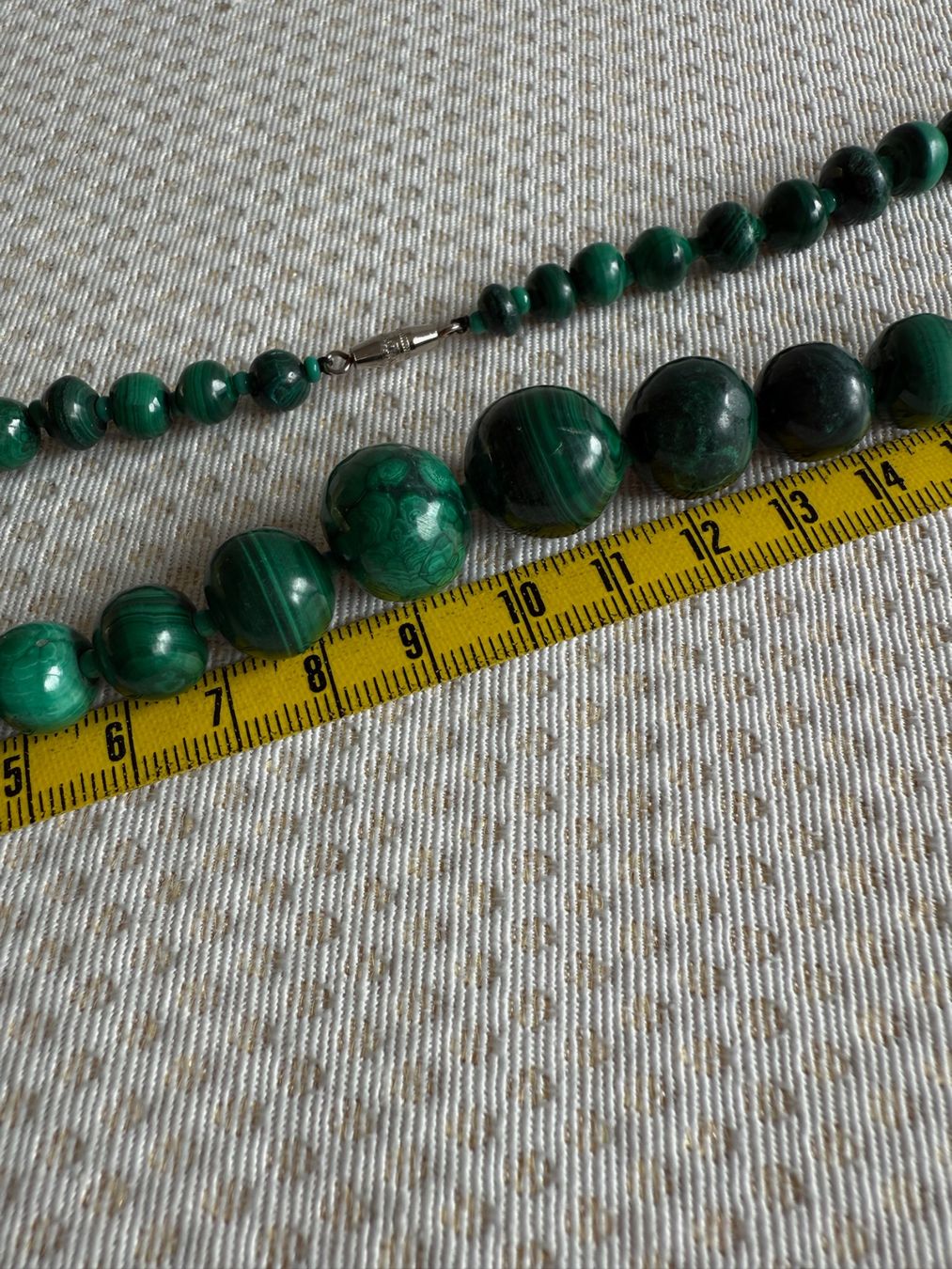 Catenine: Collier de perles en malachite - 44cm – Usato da Sion venduto da accroshoes 9