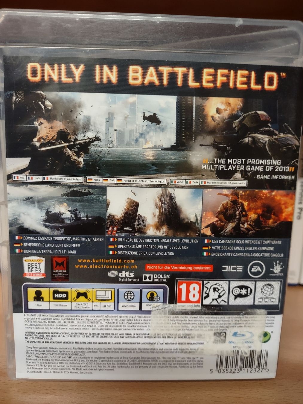 Sony Giochi: Battlefield 4 PS3 - Jeu d'action intense – Usato da fribourg venduto da GameSpot 1