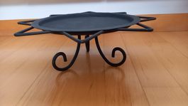Kerzenhalter Metall Stern Design schwarz