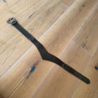 Trachten Ledergurt mit Schnalle dunkelbraun mit Prägung 75cm