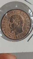 5 Centimes 1853, Napoleon III Frankreich, sehr rar (LP2)