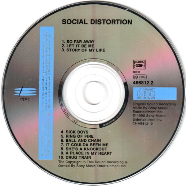 CD: Social Distortion – Social Distortion - b – Usato da Brittnau venduto da Zibu 2