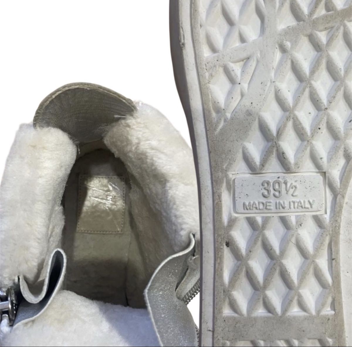 Zanotti Scarpe da donna: Giuseppe Zanotti silver high top wedge sneakers – Usato da Meilen venduto da angelyxss 3