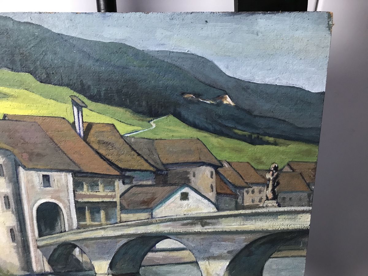 Gemälde: St. Ursanne – Gebraucht aus Wolfhalden von SecondAntique 4