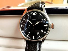 Longines Fliegeruhr Armbanduhr Handaufzug XL 44mm Unikat