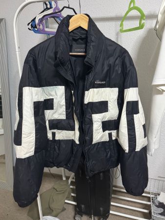 Veste matelassée Versace noir