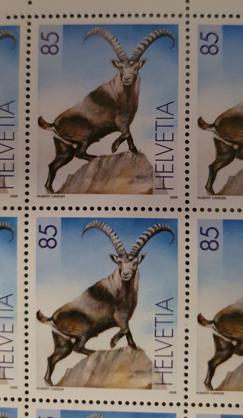 Tutti i francobolli: 2006 Bogen Steinbock Abart 1+3 Postfrisch – Usato da Kreuzlingen venduto da Rschweiz1 2