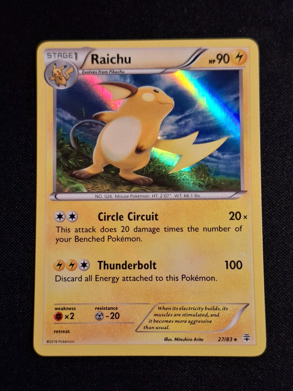 Pokémon Carte collezionabili: Pokemon Raichu Holo 27/83 Generations – Usato da Gammen venduto da Karbax