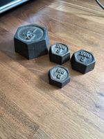 Alte Gewichte, 1kg, 2x 200g & 100g - Antike Rarität!