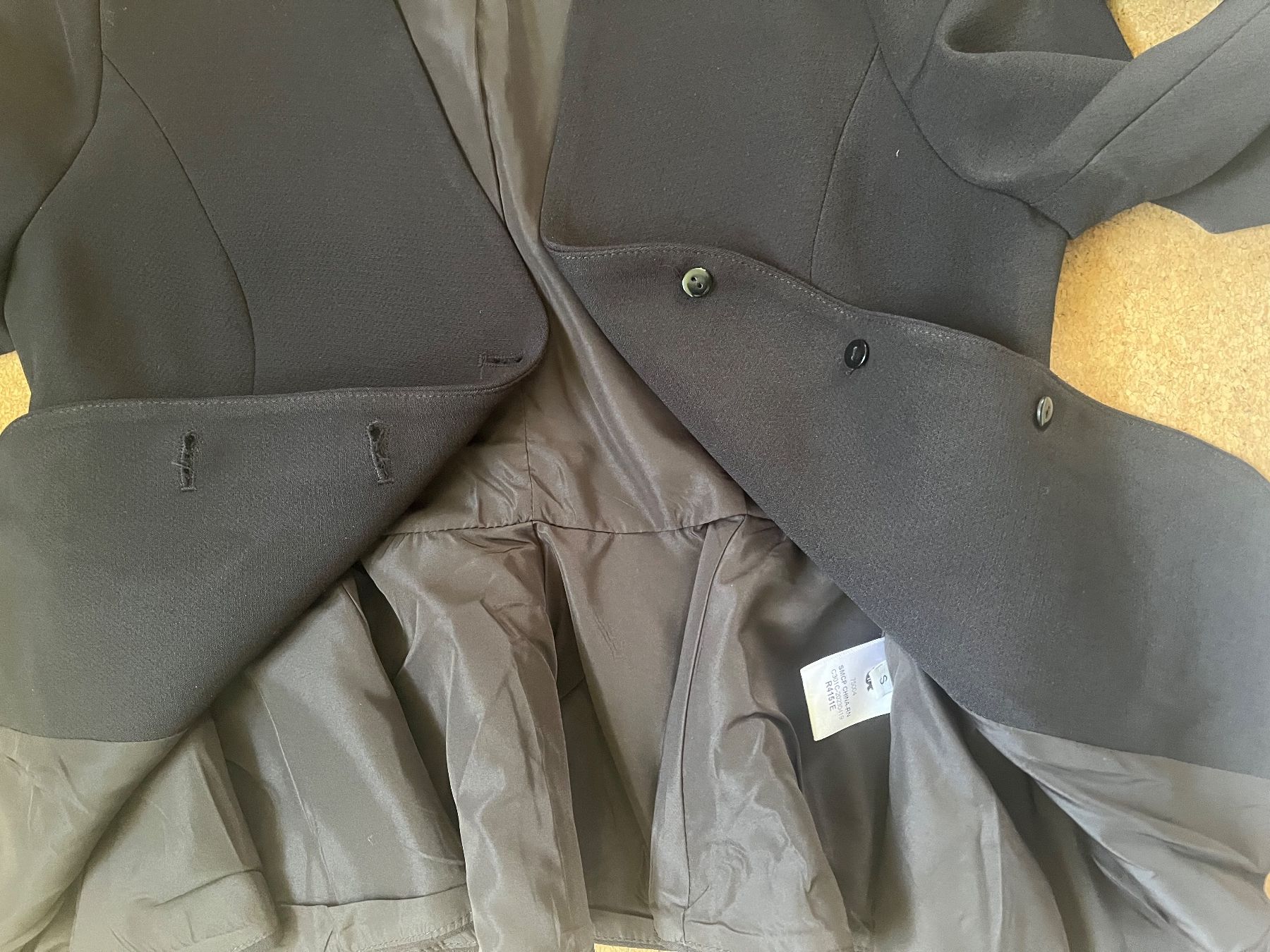Giacche: Vintage Blazer schwarz Wolle Seide S elegant – Nuovo (secondo la descrizione) da Zuchwil venduto da MLV92 5