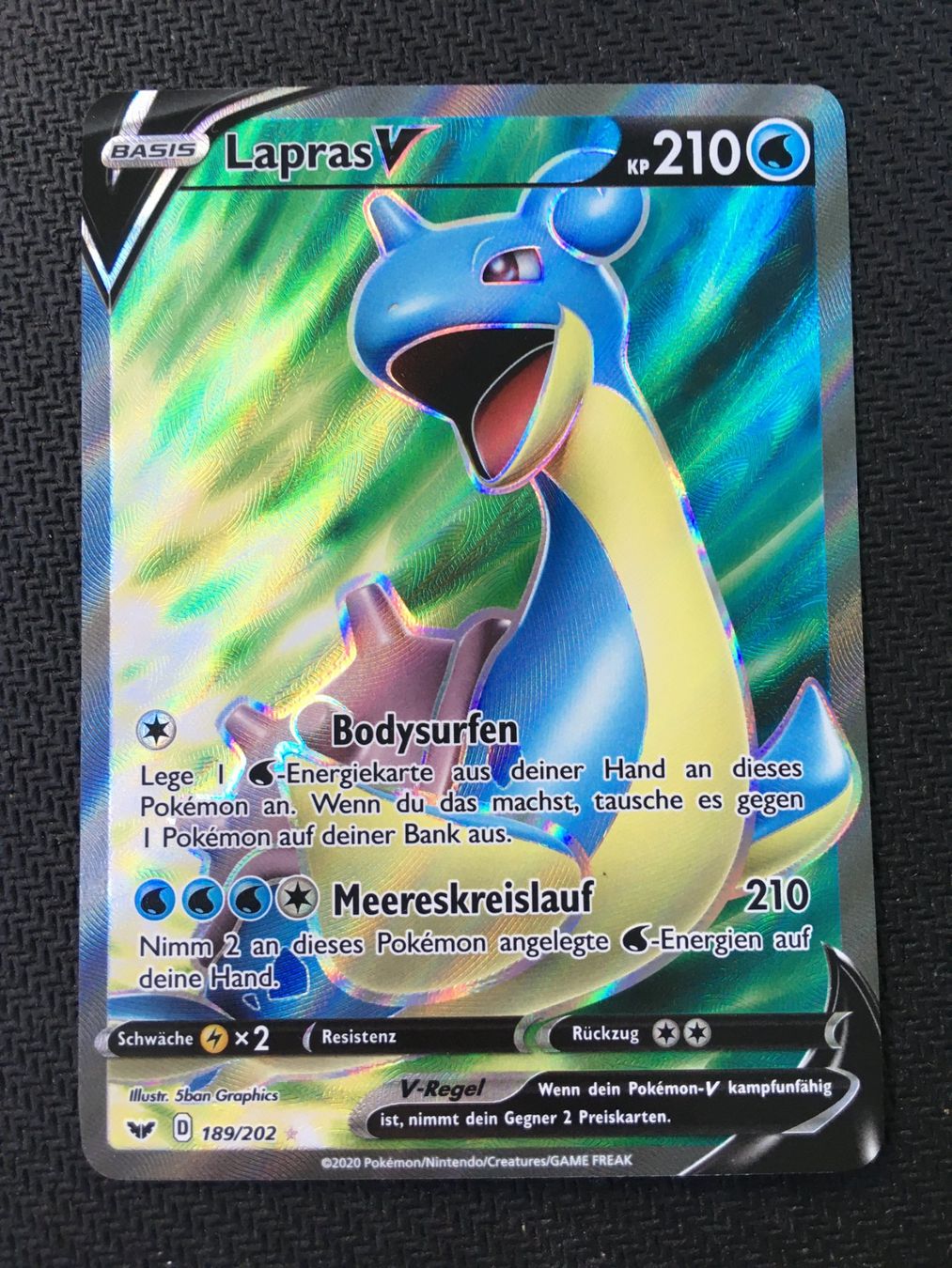 Pokémon Sammelbilder & Trading cards: Pokémon - Lapras V - SSH 189 - Schwert & Schild - DE – Gebraucht aus St.Gallen von Punktchen01