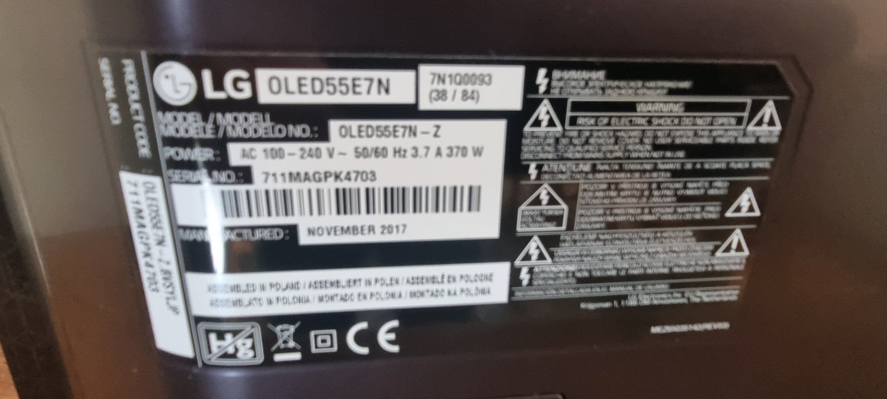 LG Televisori: LG 55" OLED55E7N – Usato da Pfeffikon LU venduto da Andy1969 8