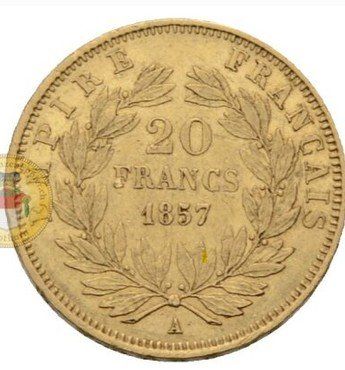 Tutti le monete: 20FF Napoléon III - 1857 – Nuovo (secondo la descrizione) da Martigny venduto da NGuba 1