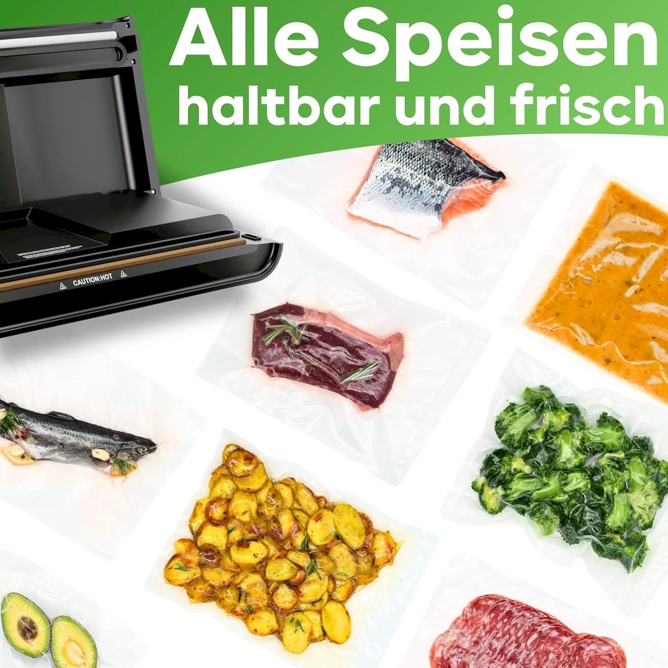 Elettrodomestici da cucina: ProfiCook PC-VK 1080 Vakuumiergerät – Nuovo e nell'imballaggio originale da Bottighofen venduto da zaap 3