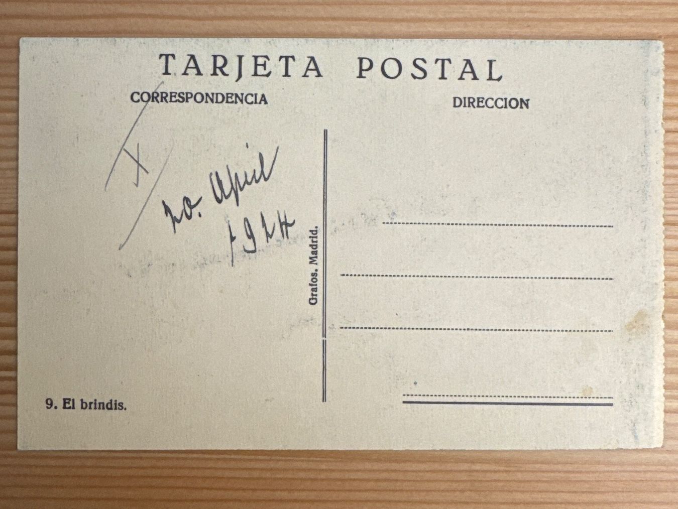 Cartoline postali: Antike Ansichtskarte, SPANIEN, Torero "El Brindis" – Nuovo (secondo la descrizione) da Zürich venduto da Tarafo5 1