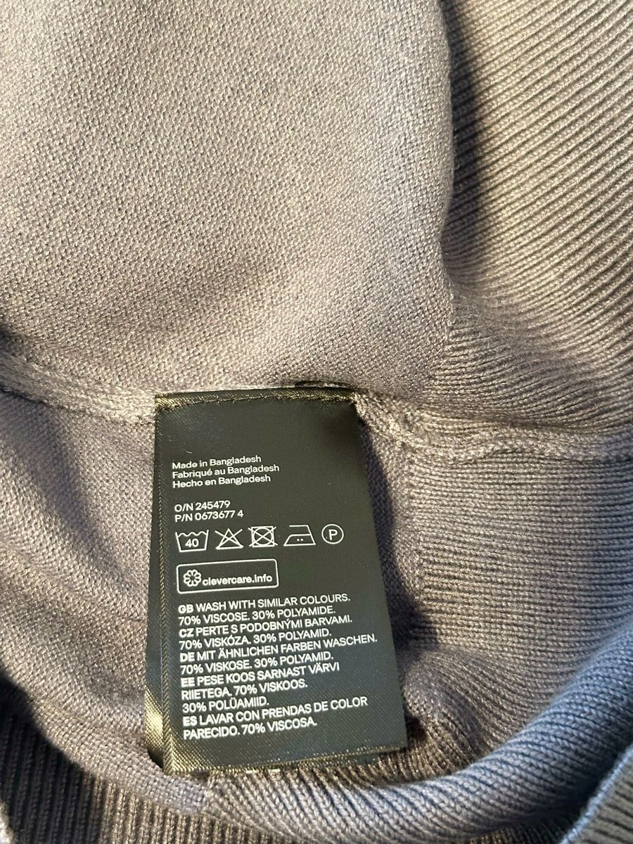 H&M Maglioni & Felpe: Rollkragenpullover, H&M, Blaugrau, Grösse M - neu – Nuovo (secondo la descrizione) da Eglisau venduto da Brewster1 3