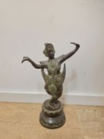 Asiatische Bronze Figur - Thailändische Tänzerin / Kinnari