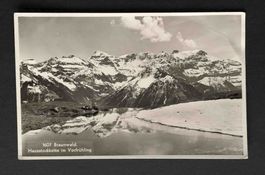 AK Braunwald Hausstockkette im Vorfrühling