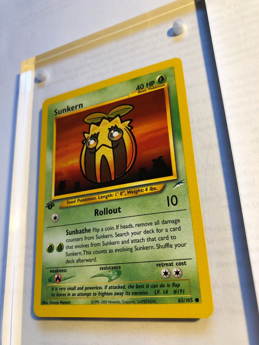 Carte collezionabili: Sunkern 1st Neo Destiny - MINT - ab 1.- – Usato da Giubiasco venduto da dan_pr8b 2