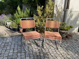 2 Spaghetti Gartenstühle