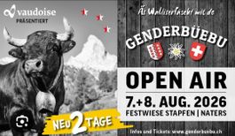 2x 2-Tageseintritt fürs Genderbüebo OpenAir 07./08.Aug.2026