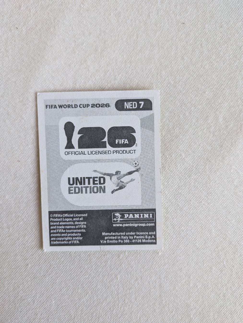 Panini Sammelbilder & Trading cards: Panini Bild NED 7 – Neu (gemäss Beschreibung) aus Eschenbach SG von SanFranciscoCalifornia 1