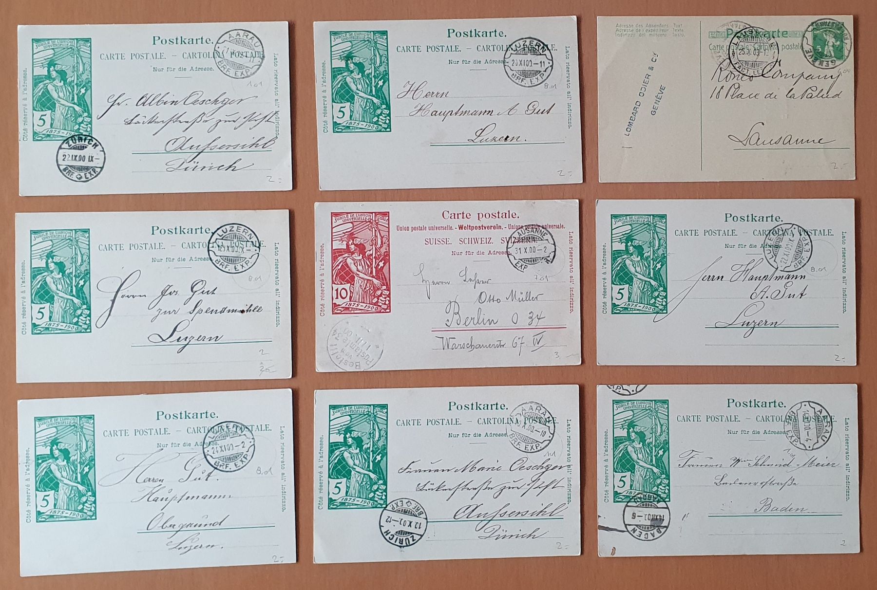 Tutti i francobolli: 64 Ganzsache mit Rasierklingenstempel – Usato da Kreuzlingen venduto da Rschweiz1 4