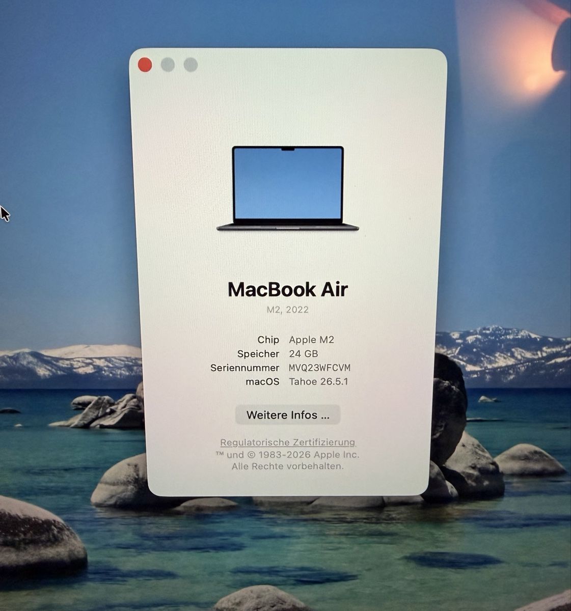 Apple Notebook: MacBook Air 13" M2 / 24GB Ram / 2TB SSD – Usato da Egliswil venduto da HolgerHermann 6
