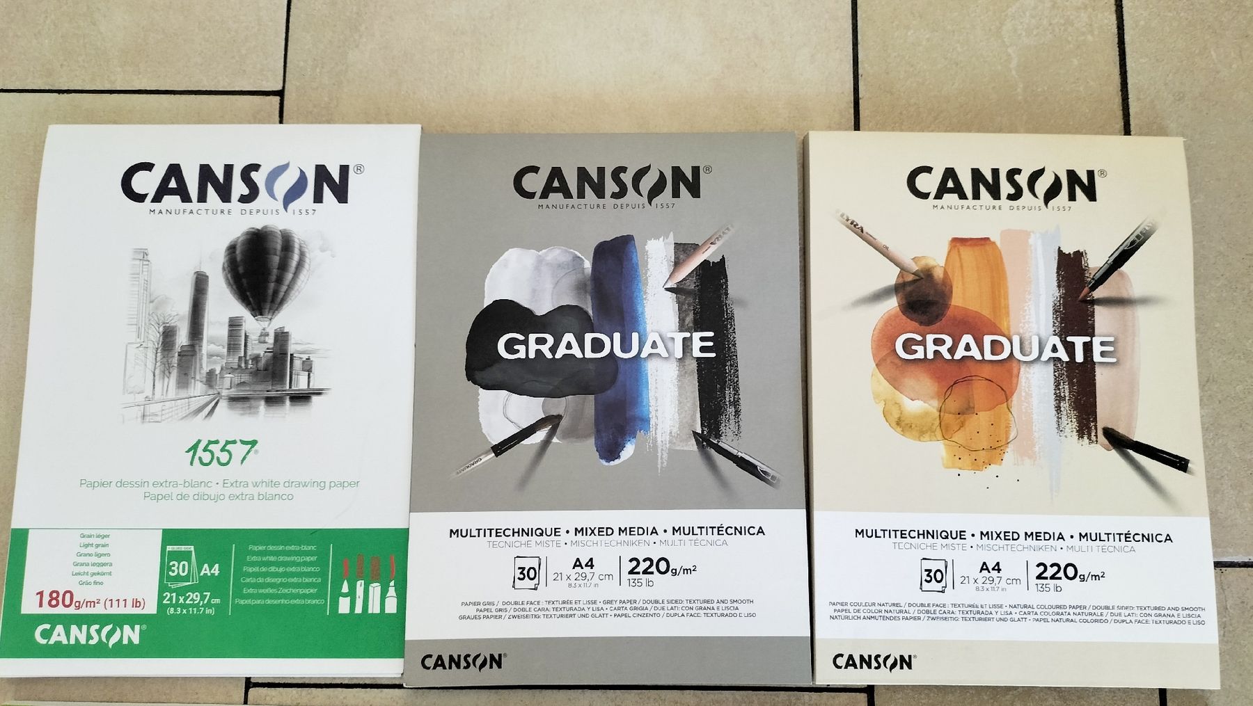 Canson Papiere: 8 blocs de papier à dessin CANSON format A4 – Neu und originalverpackt aus Morges von Naydeimy1731 1
