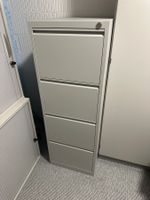 Aktenschrank 4 Schubladen, grau, mit Schlüssel