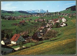 AK color Speicher AR mit Säntis ≈ 1976