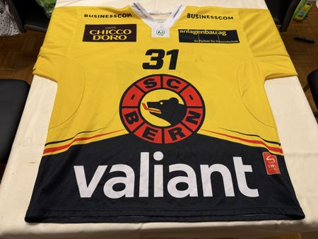 SC Bern Gameworntrikot Junioren Nummer 31 Grösse XL