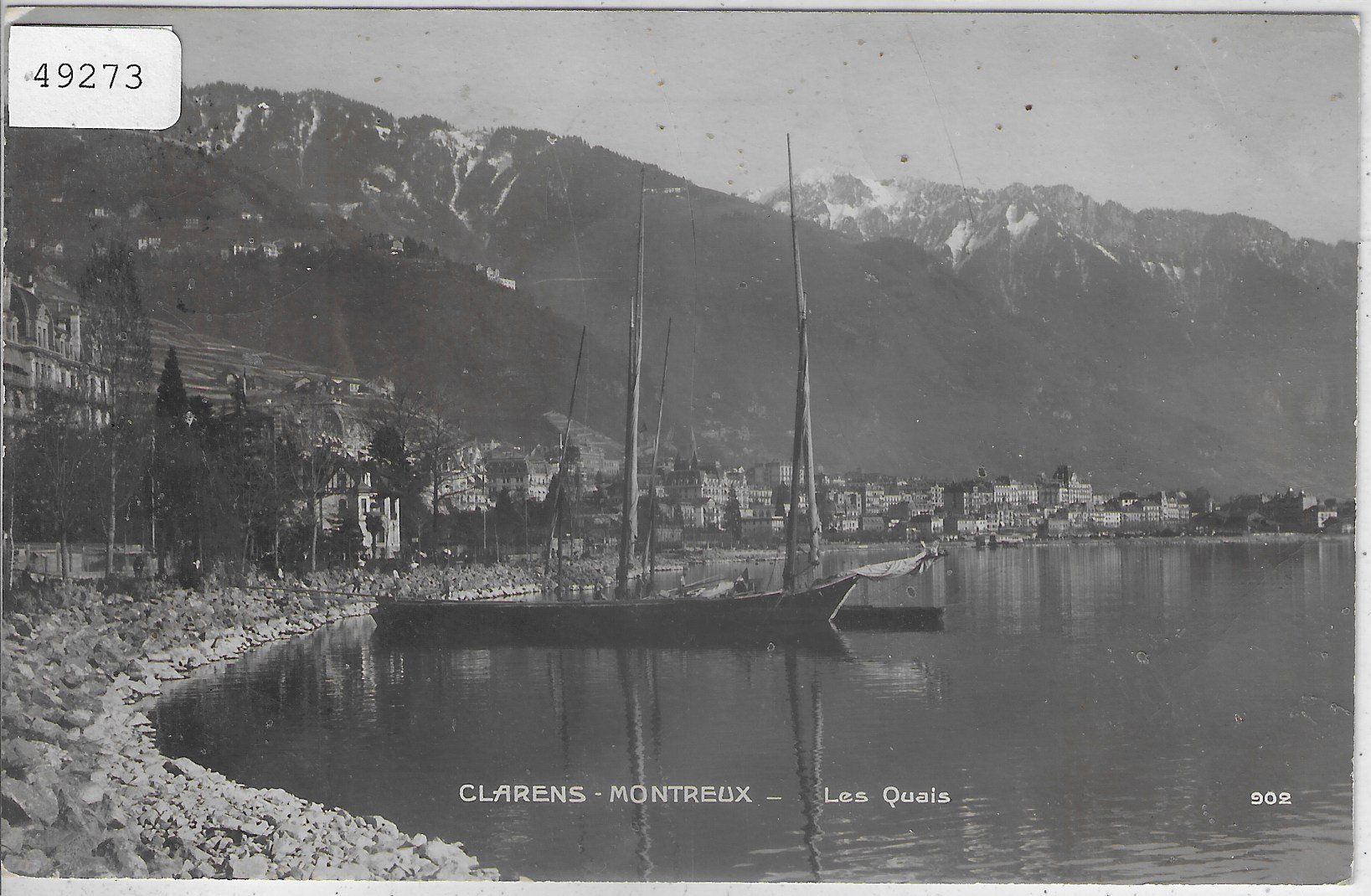 Cartoline postali: Clarens-Montreux - Les Quais – Usato da Ettingen venduto da Kartenplanet