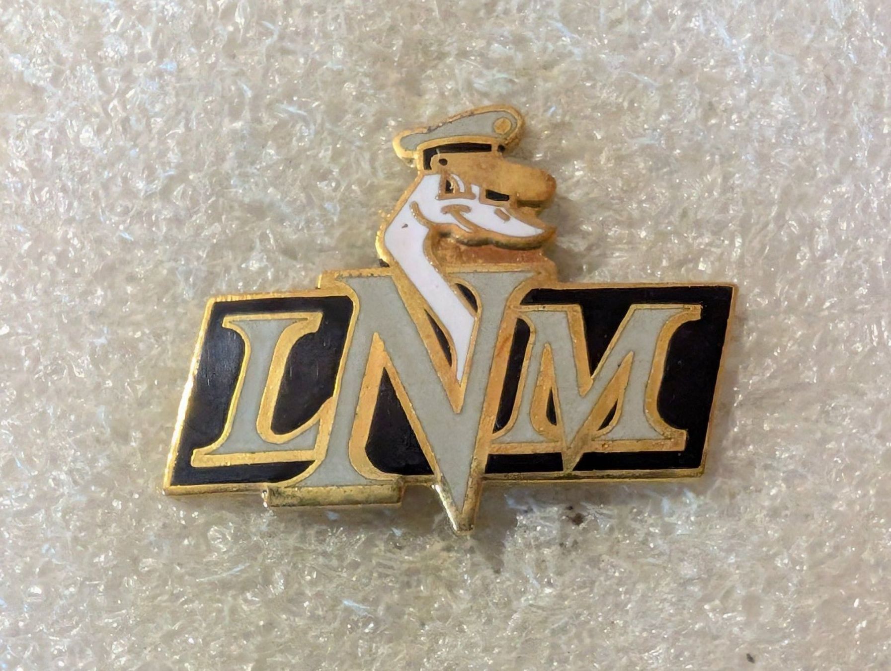 Placchette & Badge: Ansteckpin 182: LNM – Usato da Oppligen venduto da Pin-Fall-Shop