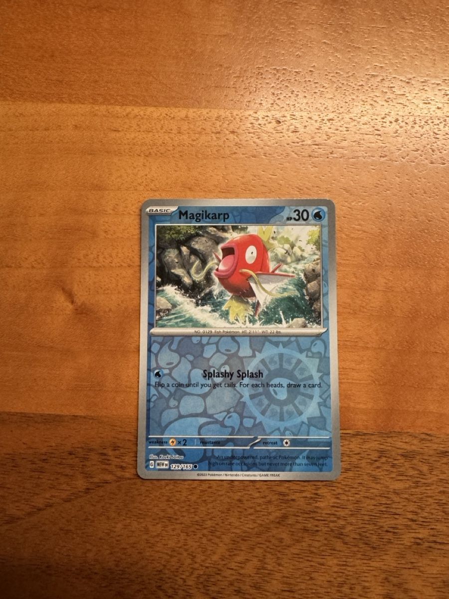 Pokemon MEW 151 EN Magikarp 129/165 Reverse Holo (Neu (gemäss ...